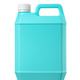 Green plastic jerrycan for chemical products packaging isolated on white. - PhotoDune Item for Sale