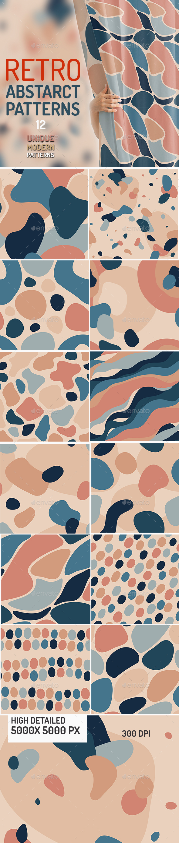 [DOWNLOAD]Retro Abstract Seamless Patterns
