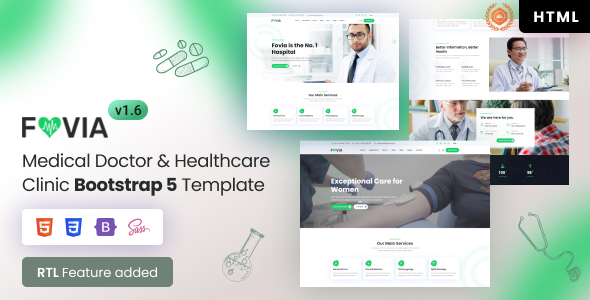 Fovia - Medical Doctor & Healthcare Clinic Bootstrap 5 Template