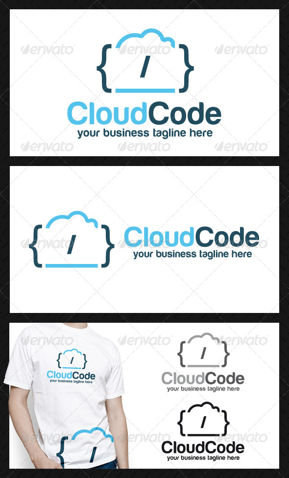 Cloud Code Logo Template - Symbols Logo Templates