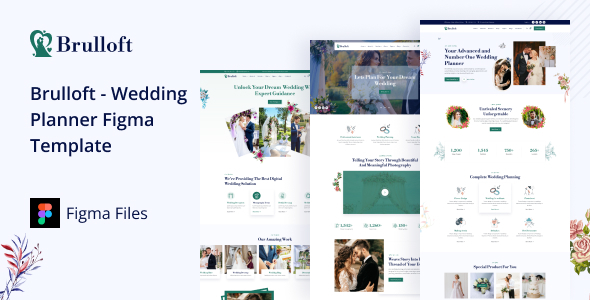 Brulloft – Wedding planner Figma Template