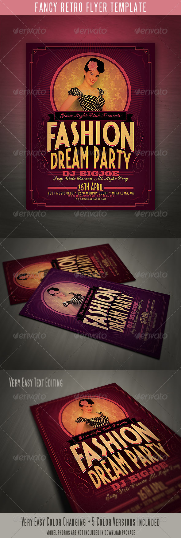 Fancy Retro Flyer Template - Events Flyers