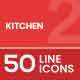 Kitchen Filled Line Icons