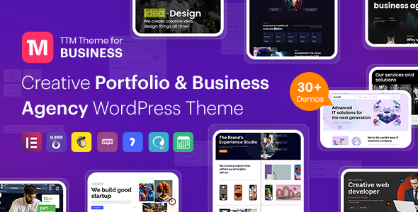 TTM - Digital Business Agency Elementor WordPress Theme