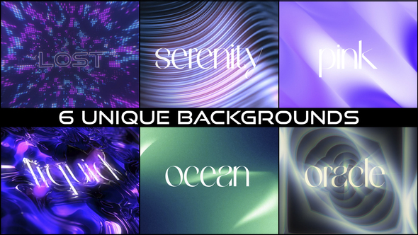 6 Unique Backgrounds Titles template preview