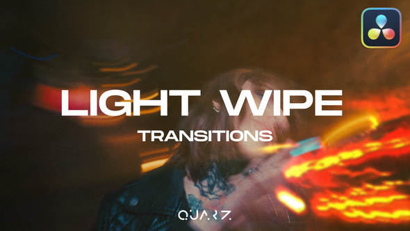 Light Wipe Transitions for Davinci Resolve