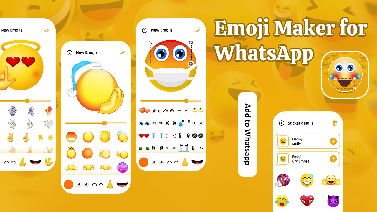 Emoji Maker for WhatsApp - Emoji Sticker Maker - Design Emojis - Emoji ...