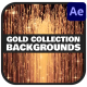 Gold Collection Backgrounds for After Effects
