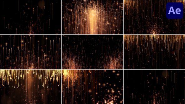 Gold Collection Backgrounds for After Effects