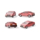 3D Set of Red Car Vintage Model