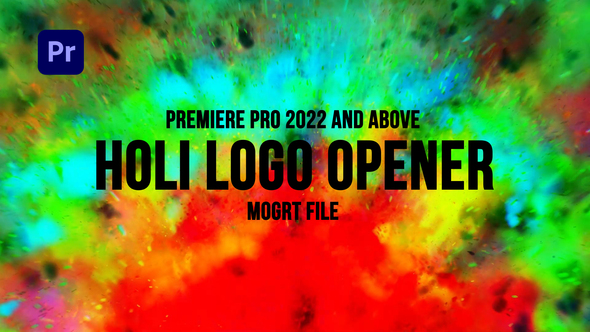 Holi Logo Opener MOGRT