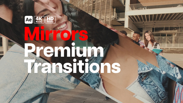 Premium Transitions Mirrors Elements template preview