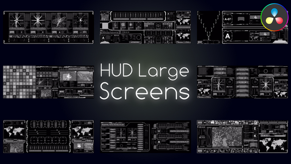 HUD Large Screens for DaVinci Resolve