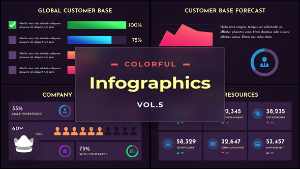 Colorful Infographics Vol.5 - After-Effects Template