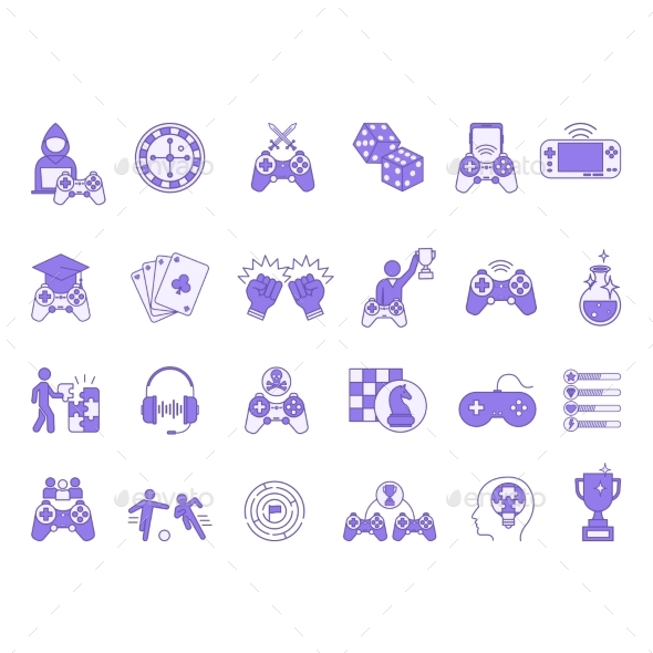 [DOWNLOAD]Colored Set of Games Icons