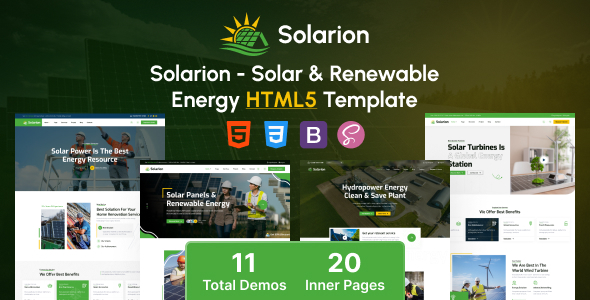 Solarion - Solar and Renewable Energy HTML5 Template