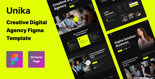Unika Creative Agency Portfolio Figma Template