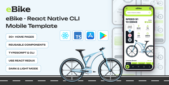 [DOWNLOAD]eBike - React Native CLI eCommerce Mobile App Template