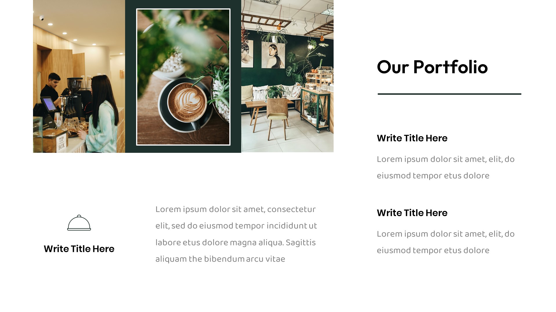 Kaffeo - Cafe & Resto Google Slides Template, Presentation Templates
