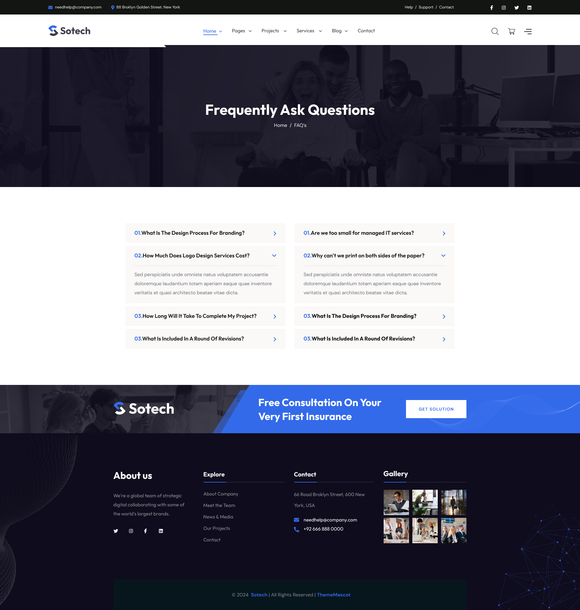 Sotech - Technology & IT Solutions Figma Template by thimshop | ThemeForest
