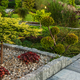 Residential Garden Separated by Granite Elements - PhotoDune Item for Sale