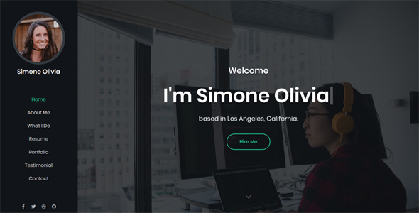 Simone - Personal Portfolio Template