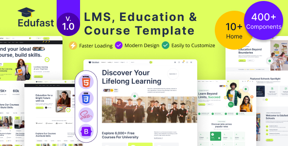 [DOWNLOAD]Edufast - LMS, Education & Course  HTML Template