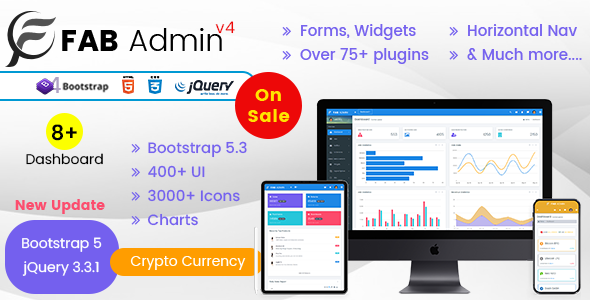 Fab - Responsive Admin Dashboard Template Web App