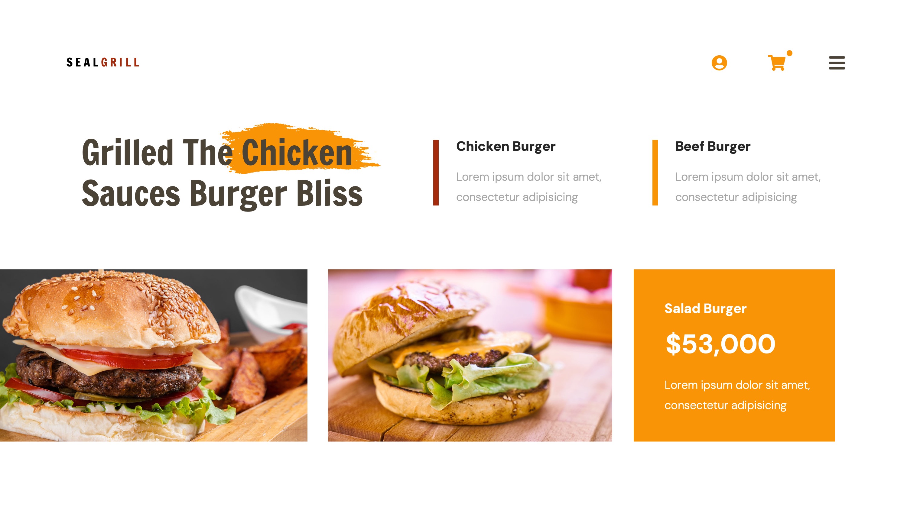 SEALGRILL Burger PowerPoint, Presentation Templates | GraphicRiver
