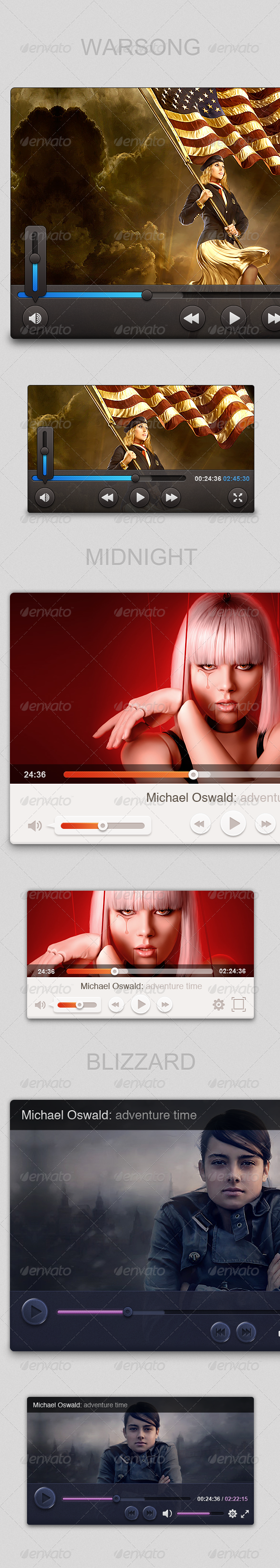 Northwood Video Players - User Interfaces Web Elements