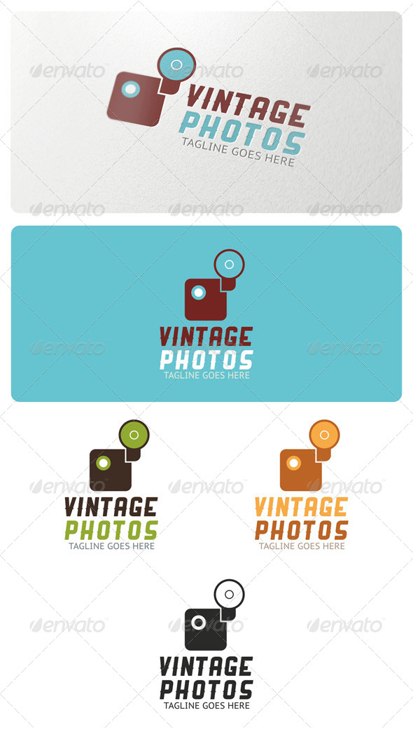 Vintage Photos Logo Template - Objects Logo Templates