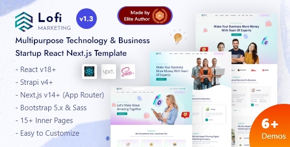 Lofi - Multipurpose IT Startup React Nextjs 14+ Template