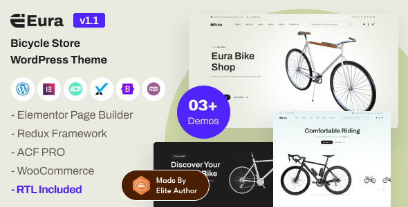 Eura - Bike Shop Elementor WordPress Theme