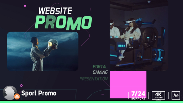 Digital Promo Video Displays template preview