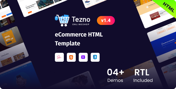 Tezno - eCommerce Shop Bootstrap 5 Template