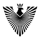 Eagle King and Letter V Logo