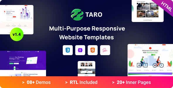 Taro - Bootstrap 5 Landing Page Templates