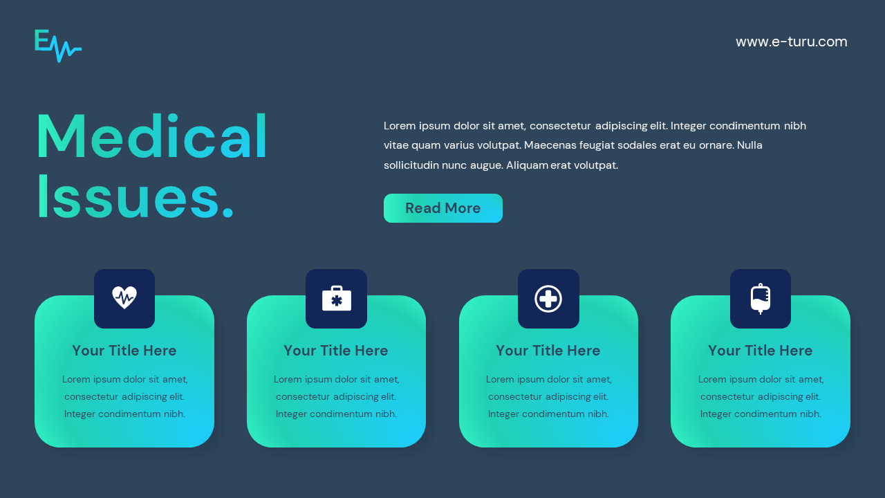E-TURU - Modern Minimalist Medical Presentation Template, Presentation ...