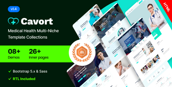 Cavort - Medical Health Multi-Niche Bootstrap 5 Template Collections