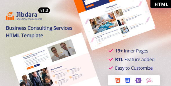 Jibdara - Consulting Services Bootstrap 5 Template