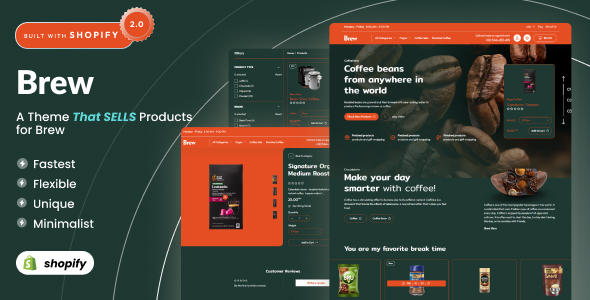 [DOWNLOAD]Brew - Coffee Shop & Cafe Shopify 2.0 Store