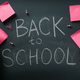 Chalk writing on the blackboard: &quot;Back to school&quot; - PhotoDune Item for Sale