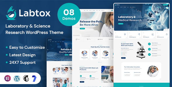 Labtox - Laboratory & Science Research WordPress Theme by ThemeHt ...