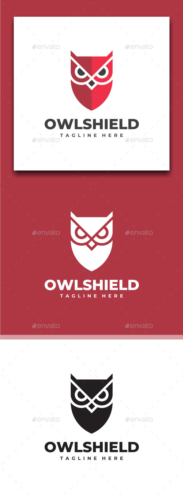 [DOWNLOAD]Owl Shield Logo Template