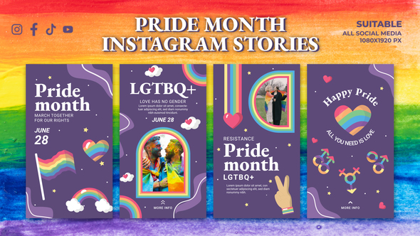 Pride Month Instagram Stories