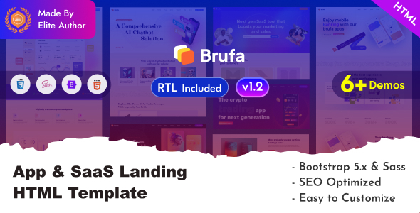 [DOWNLOAD]Brufa - App & SaaS Landing Bootstrap 5 Template