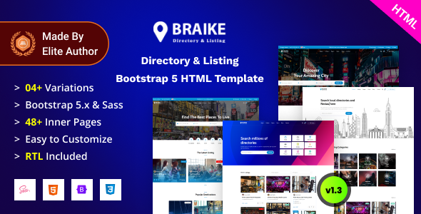 Braike - Directory & Listing Bootstrap 5 Template