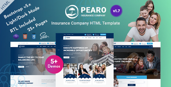 Pearo - Insurance & Loan Company Bootstrap 5 Template