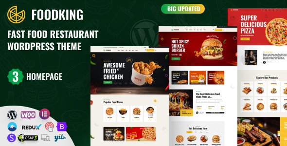 [DOWNLOAD]Foodking - Fast Food Restaurant WordPress Theme
