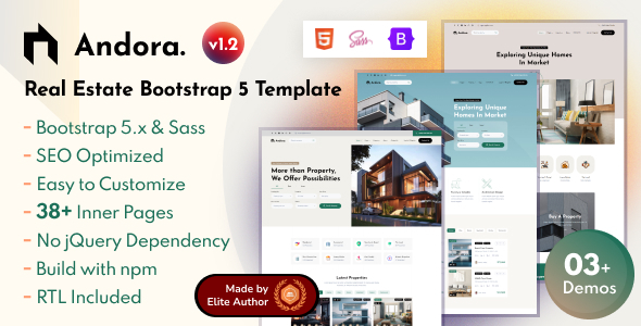 [DOWNLOAD]Andora - Real Estate Bootstrap 5 Template
